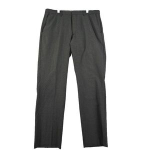 Banana Republic Tailored Slim Fit Dress Pants Men's 36x34 Houndstooth Flat Front
